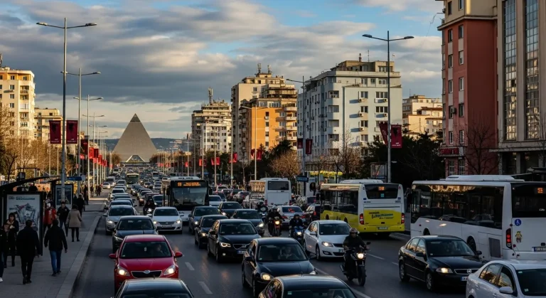 trafiku ne tirane