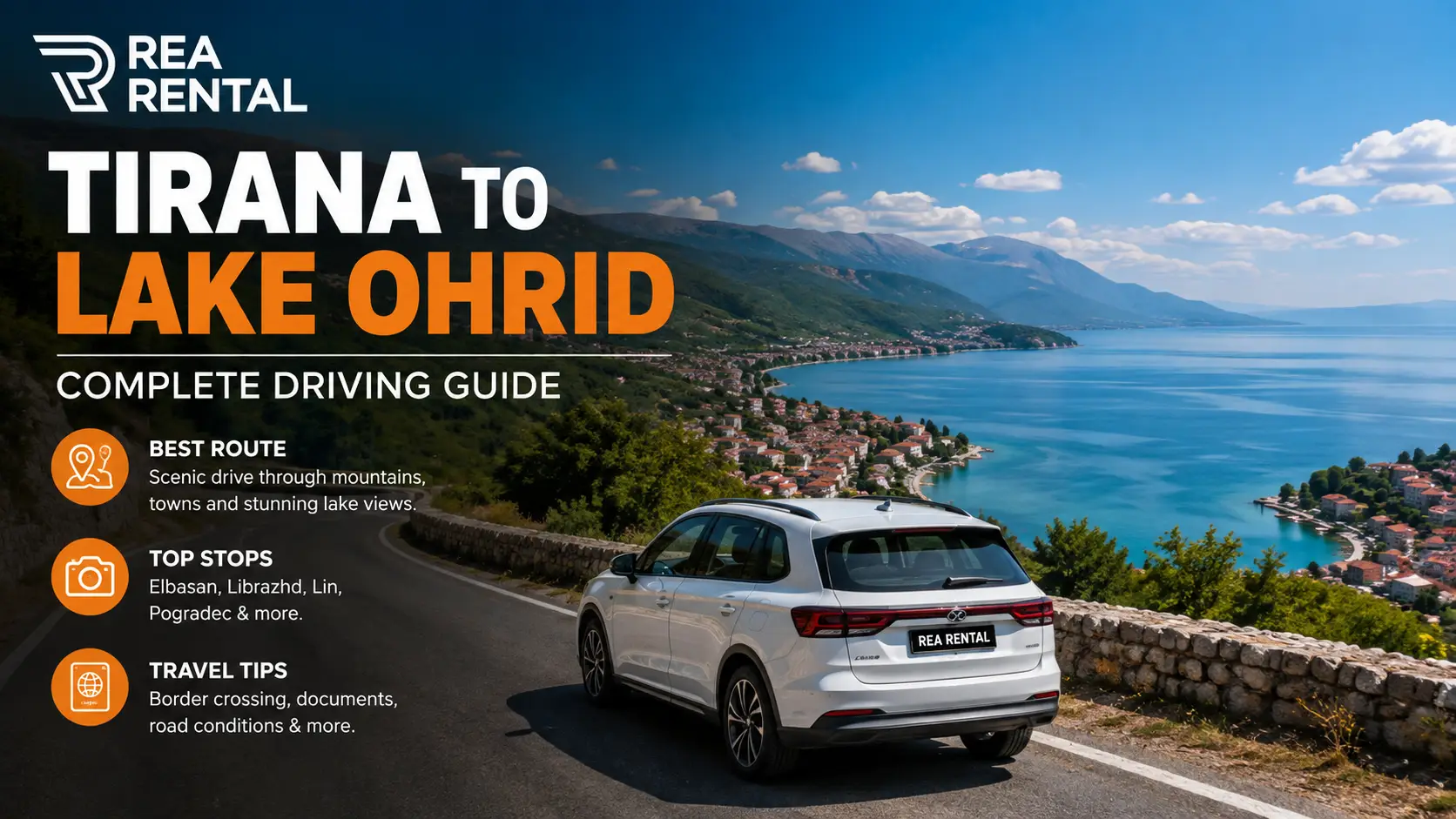 Tirana to Lake Ohrid
